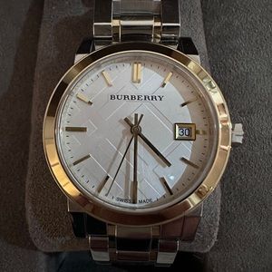 Burberry BU9115 silver and gold tone wrist watch